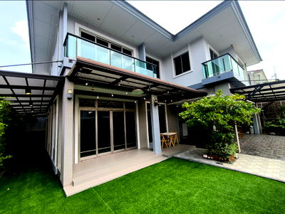 Houses for rent Nonthaburi : 🏡#PT2412_049🏡𝗙𝗼𝗿 𝗥𝗲𝗻𝘁 9️⃣0️⃣k.🔥🔥 ✨#Available15Oct2025 Single house project: The Palm Chaengwattana Chaiyaphruek