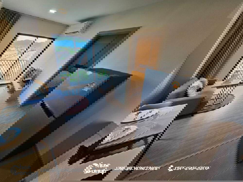 รูป DCondo Sense ชั้น6 ตึกB ------------ห้องใหม่ + ห้องมุม + ตกแต่งสวย------------Tel 097-049-5874 (Line: @choncondo มี@ด้วย) - รูปที่ 4/19