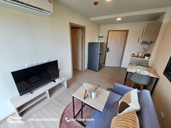 DCondo Sense ชั้น6 ตึกB  ------------ห้องใหม่ + ห้องมุม + ตกแต่งสวย------------Tel 097-049-5874 (Line: @choncondo มี@ด้วย)