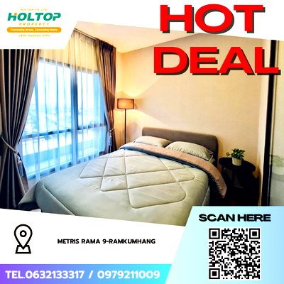 คอนโดให้เช่า : #Z4415💥 300169 🔥ให้เช่าคอนโด Metris Rama 9-Ramkumhang