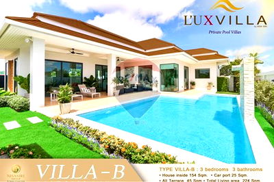 Houses for sale Pran Buri Prachaubkirikhan : [920241013-36] "Luxury Villa in Hua Hin: Serene, Stylish, Spacious"