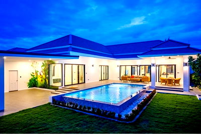 บ้านเดี่ยว หัวหิน ประจวบคีรีขันธ์ : [920241013-47] วิลล่าหรูใหม่ในหัวหิน ทำเลดี พื้นที่กว้าง