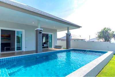 บ้านเดี่ยว หัวหิน ประจวบคีรีขันธ์ : [920241013-38] วิลล่าหรู หัวหิน พร้อมสระและวิวชนบท