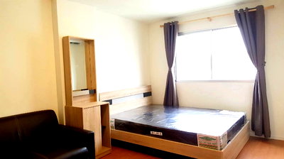 Condos for rent Rangsit University : NTC Home offers a 22 sq m unit for rent at Lumpini Township Rangsit-Khlong 1, Building A7, 7th floor (5,000 THB/month), fully furnished.