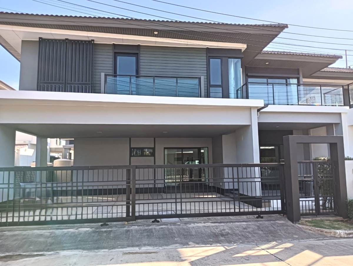 รูป ขายบ้านเดี่ยว 2 ชั้น เศรษฐสิริ วงแหวน–ลำลูกกา หลังมุมใหญ่สุด พื้นที่ใหญ่ ฟังก์ชันครบ - รูปที่ 1/24