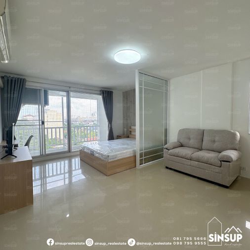 ⭐️ For Rent – City Villa Ladprao 130 Newly renovated studio unit, fully furnished and ready to move in