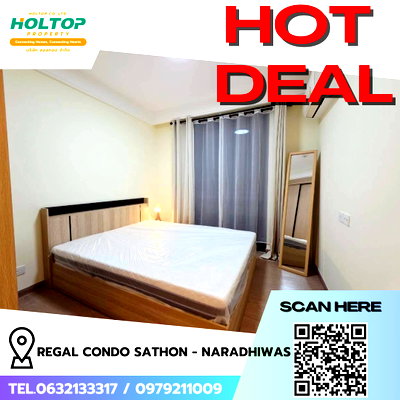 คอนโดให้เช่า : #R9090 🎉 310169 ให้เช่าคอนโด Regal Condo Sathon - Naradhiwas