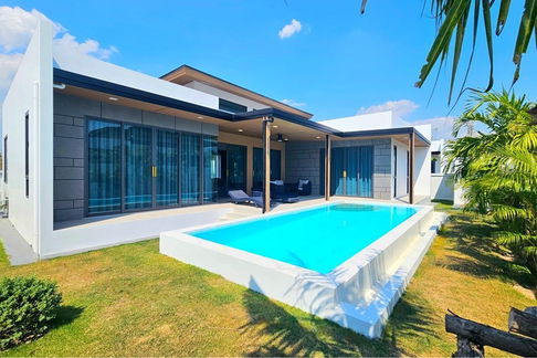 [920601001-921] ขายวิลล่าใหม่เอี่ยม 2 ห้องนอน 3 ห้องน้ำ โครงการสาละวีณ ฟอเรสต์ การ์เดน ไทป์ เอ ในหัวหิน ซอย 70