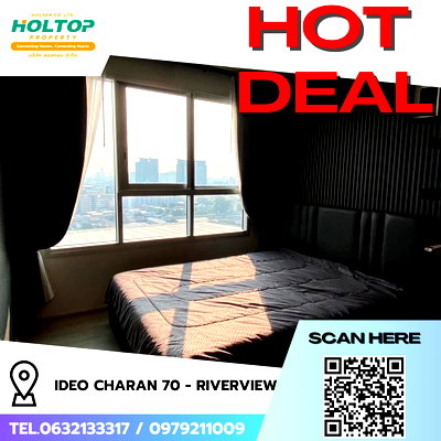 คอนโดให้เช่า : #R9096 🎉 310169 ให้เช่าคอนโด Ideo Charan 70 - Riverview