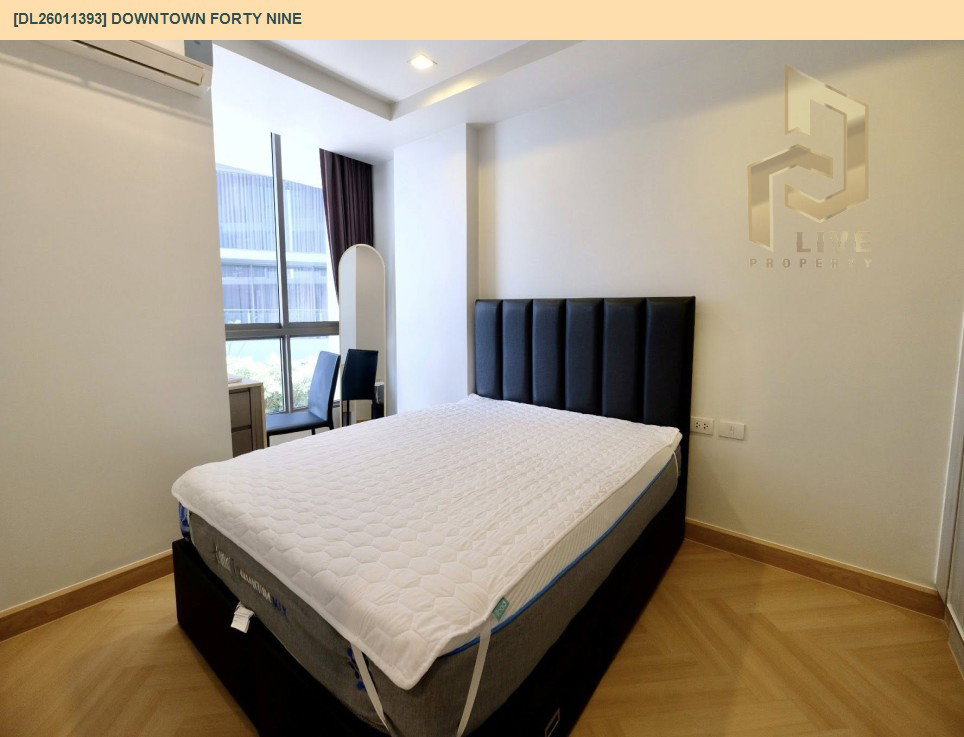 รูป DL26011393 ให้เช่าคอนโด ดาวทาวน์ โฟร์ตี้ไนน์ (Downtown Forty Nine) ใกล้ BTS ทองหล่อ พร้อมเข้าอยู่ โทรด่วน 0614453194 LineID @952jdxxk - รูปที่ 3/9