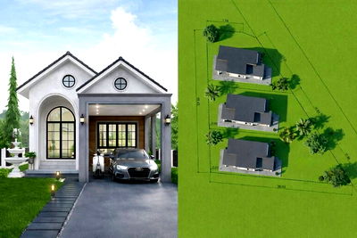 บ้านเดี่ยว อ่างทอง : ขายบ้านเดี่ยวใหม่ ใกล้ตลาดป่าโมก ต.เอกราช อ.ป่าโมก จ.อ่างทอง