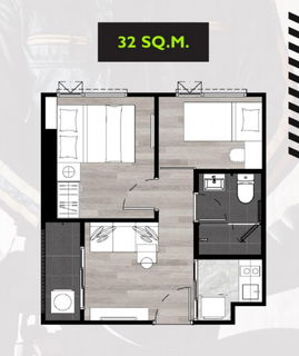 คอนโดใหม่พร้อมเข้าอยู่ สูง35ชั้น ถนนแพรกษา ขนาด 32ตร.ม. แบ่งได้ 2 ห้องนอน (มีทั้งเลี้ยงสัตว์ได้ - และไม่เลี้ยง) 