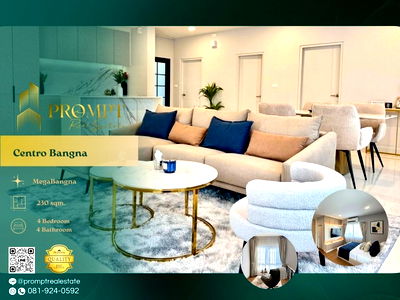 บ้านเดี่ยวให้เช่า : CD03760 - Centro Bangna : MegaBangna