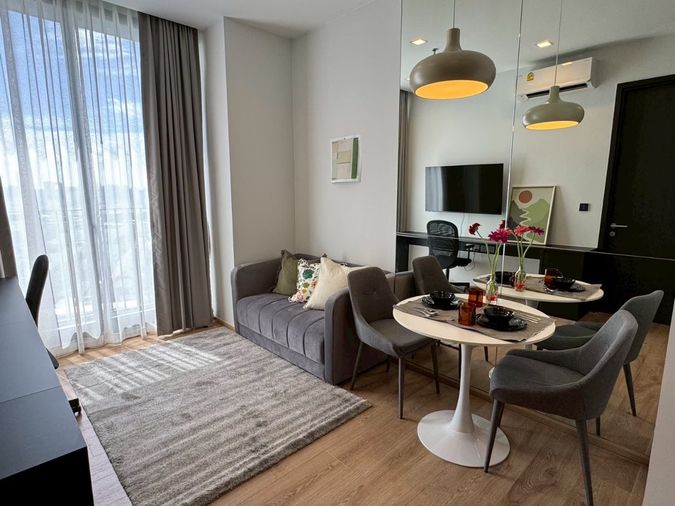 Condo for rent, Noble Around Ari🍁 2 bedrooms 🍁 Beautifully decorated room 🍁 Very good price, only 28,000 baht 🍁 Near BTS Ari