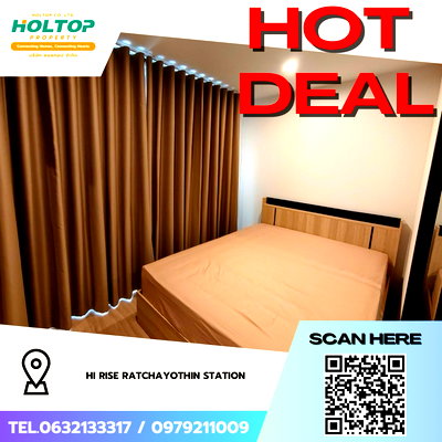 คอนโดให้เช่า : #Z4428💥 300169 🔥ให้เช่าคอนโด HI Rise Ratchayothin Station