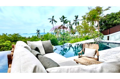 บ้านเดี่ยว สุราษฎร์ธานี : [920121077-15] Luxury Villa with Sea Views in Bang Por, Koh Samui