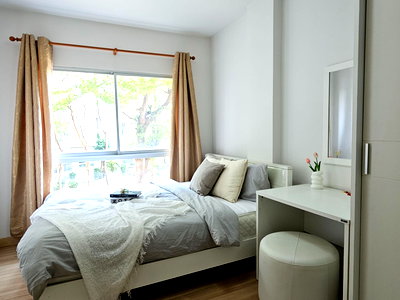 เช่าคอนโด ถนนเลี่ยงเมืองปากเกร็ด : เช่า เดอะคิทท์ แจ้งวัฒนะ เฟอร์นิเจอร์ครบ ใกล้ MRT แยกปากเกร็ด