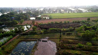 ที่ดิน นครนายก : ขายที่ดิน 1 ไร่ มีโฉนด ต.ดอน อ.เมือง ห่างถนนหลวง 200 ม. ใกล้คาเฟ่ดัง