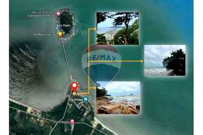 Land for sale Surat Thani : [920121030-141] Beachfront land almost 9 rai @Don Sak Pier to Samui,Surattani