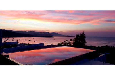 Houses for sale Ko Samui Surat Thani : [920121057-13] Sea view Villa for sale with amazing sunsets
