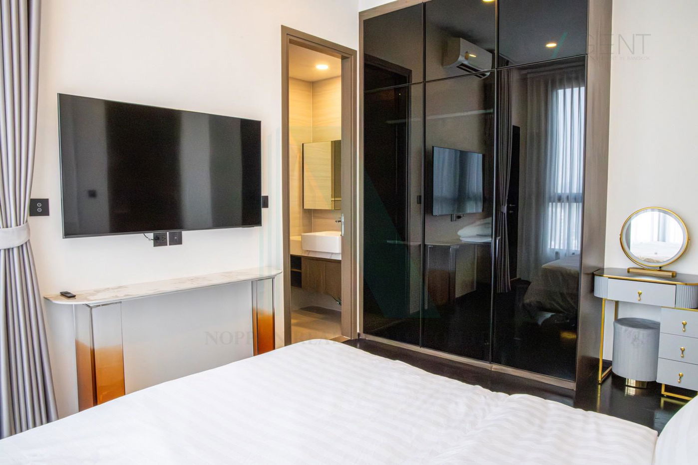 รูป ให้เช่าคอนโด พาร์ค ออริจิ้น ทองหล่อ อาคาร B ชั้น 30 1 ห้องนอน ขนาด 36 ตรม ใกล้ ดองกิ มอลล์ ทองหล่อ - รูปที่ 5/8