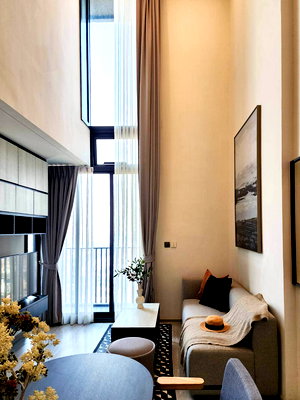 คอนโดให้เช่า : ให้เช่าคอนโด เดอะ ไลน์ สุขุมวิท 101 อาคาร 1 ชั้น 37 Duplex ขนาด 43 ตรม ใกล้ รร.พิพัฒนา