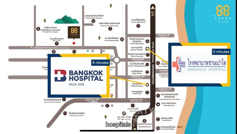 รูป คอนโด 2-ห้องนอน ที่ เดอะ 88 คอนโด หิวหิน ใกล้ เมืองหัวหิน (ID 2603621) - รูปที่ 30/30