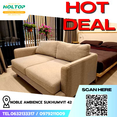 คอนโดให้เช่า : #R9108 🎉 010269 ให้เช่าคอนโด Noble Ambience Sukhumvit 42 