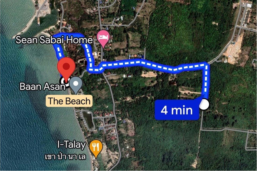 รูป [920121030-209] A4 ที่ดินเปล่าถมแล้ว แบ่งล็อคขาย ใกล้ชายหาด ในตลิ่งงาม, เกาะสมุย - รูปที่ 7/10