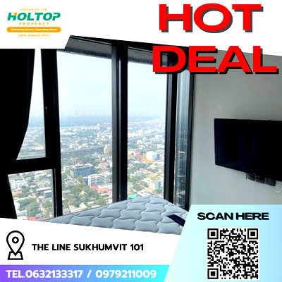 คอนโดให้เช่า : #R9114 🎉 010269  ให้เช่าคอนโด THE LINE Sukhumvit 101 