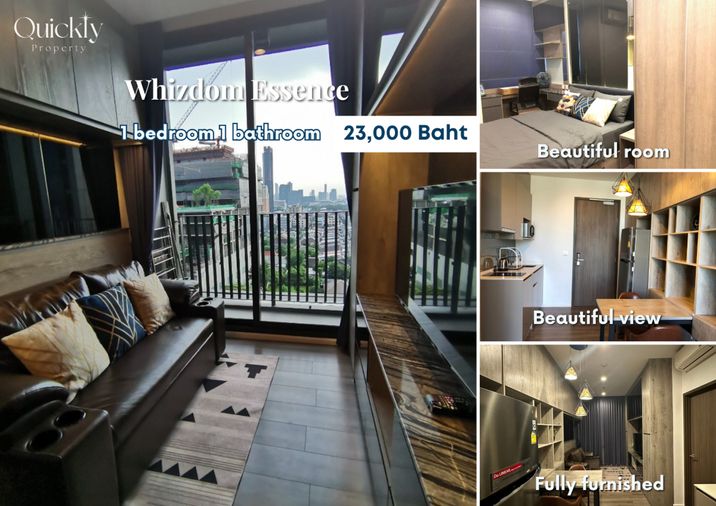 Whizdom Essence | ราคา 23,000 บาท | ห้องสวย ทำเลดี เฟอร์นิเจอร์ครบ พร้อมอยู่