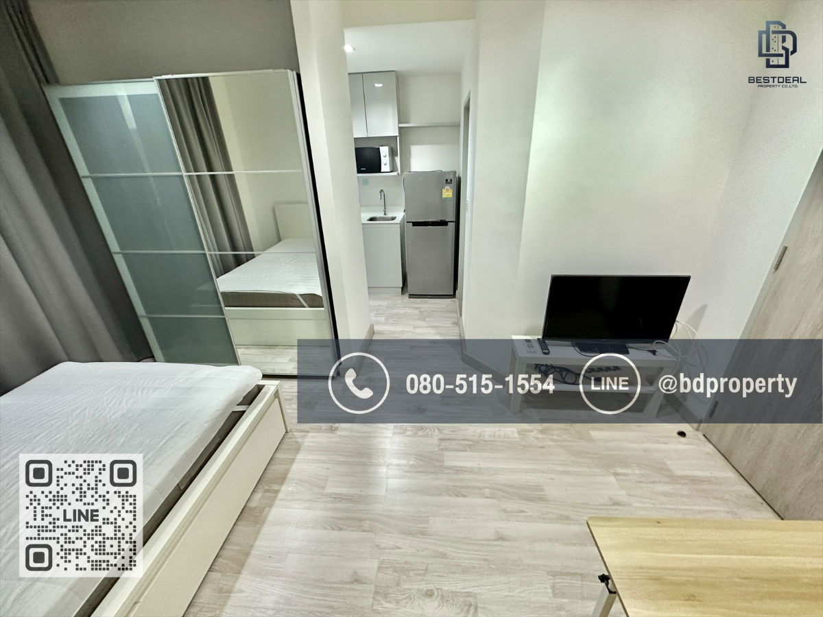 รูป Bestdeal ให้เช่า Studio 22ตรม.ราคา 12,500/เดือนเท่านั้น เฟอร์นิเจอร์และเครื่องใช้ไฟฟ้าครบ “IDEO MOBI RAMA 9” ใกล้MRT และ เซ็นทรัลพระราม 9 เพียง 80 ม. - รูปที่ 5/10