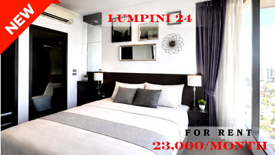 เช่าคอนโด BTS อโศก : 🍀🍀🍀 Exclusive Unit🌹🌹 ให้เช่า 📌 เดอะ ลุมพินี 24 🌸 (Line:@rent2022) พร้อมอยู่ ✨A10435