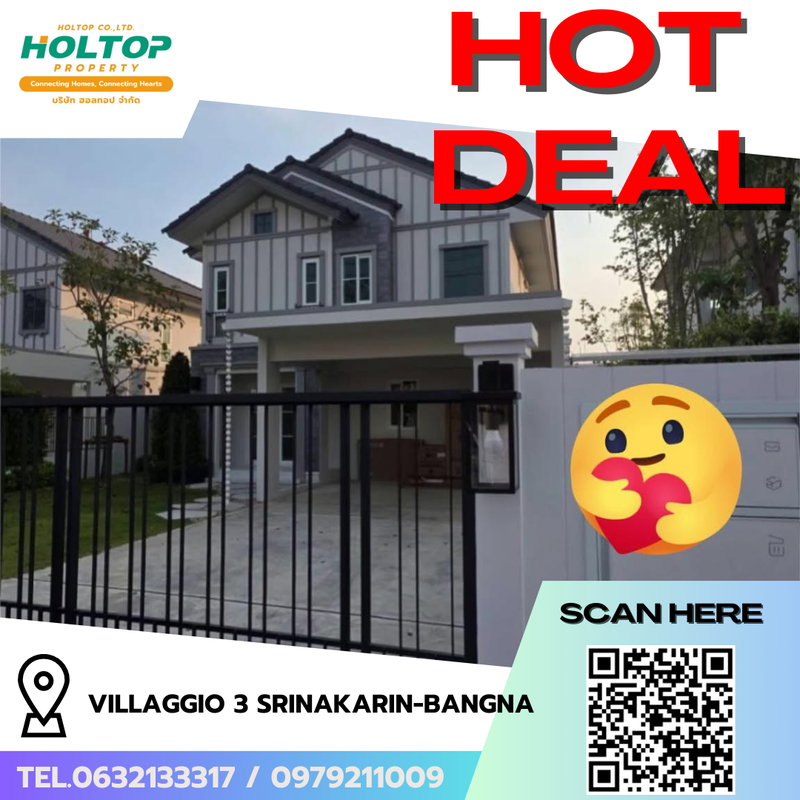 บ้านเดี่ยวให้เช่า : #R9134 🎉 020269 ให้เช่าบ้าน Villaggio 3 Srinakarin-Bangna