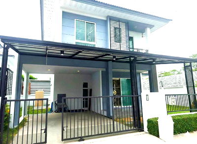 ขายบ้านเดี่ยว : ขายบ้านเดี่ยว 2 ชั้น Groove Ville 3 อยุธยา ติดถ.สายเอเชีย พื้นที่ใหญ่ 58.6 ตร.วา 4 ห้องนอน พร้อมเข้าอยู่ ฟรีค่าโอน