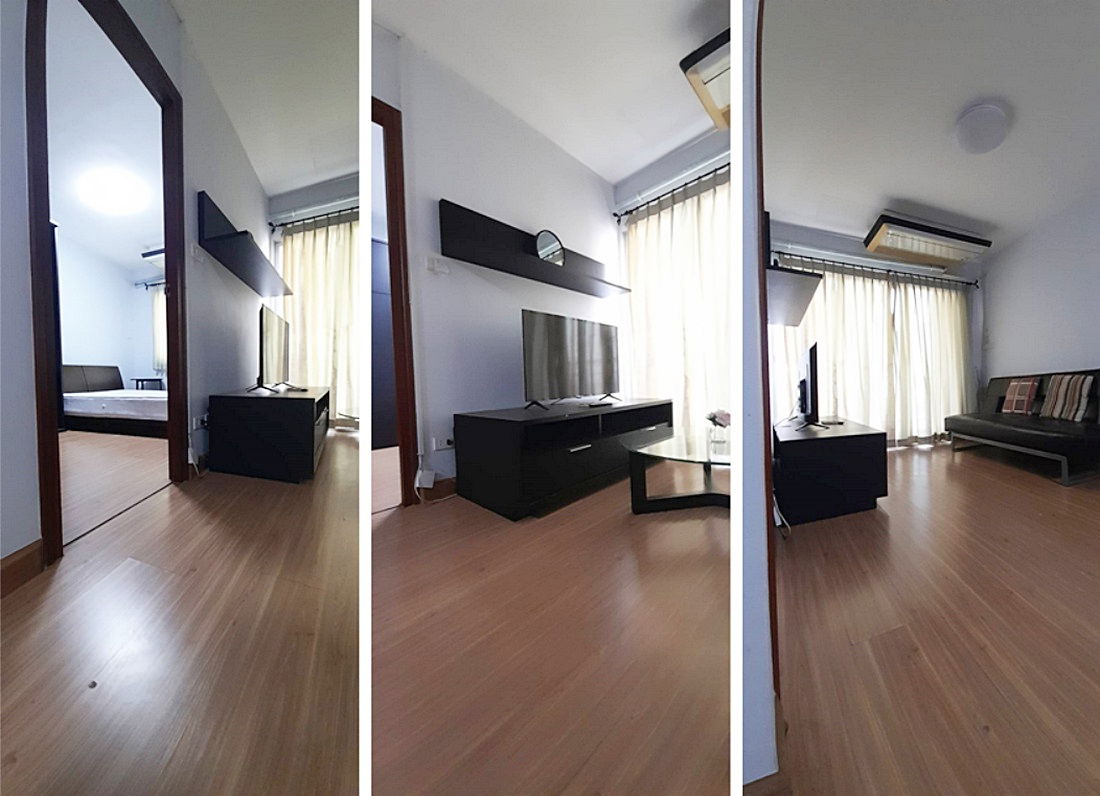 รูป Call : 081-844-1178 คอนโด เอสวี ซิตี้ พระราม 3 ขนาด 42.58 ตารางเมตร 1 ห้องนอน 1 ห้องครัว ชั้น15 วิวแม่น้ำ ตึก7 ตกแต่งครบ - รูปที่ 2/12