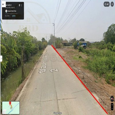 รูป ที่ดินถนน347 สามโคก ปทุม เนื้อที่ 5 ไร่ ขายไร่ละ 4 ล้านบาท ใกล้ ม.รัตนบัณฑิต สามโคก จ.ปทุมธานี - รูปที่ 2/10