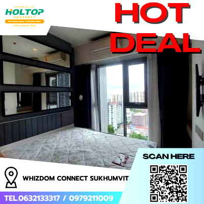 คอนโดให้เช่า : #R9141 🎉 020269 ให้เช่าคอนโด Whizdom Connect Sukhumvit 