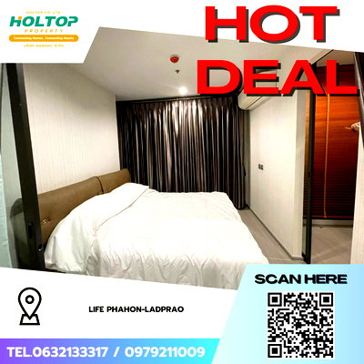 คอนโดให้เช่า : #Z4445💥 020269 🔥ให้เช่าคอนโด Life Phahon-Ladprao