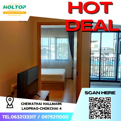คอนโดให้เช่า : #S5612 ให้เช่า Chewathai Hallmark Ladprao-Chokchai 4