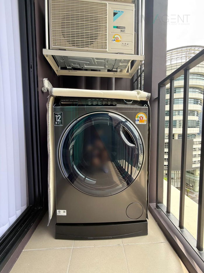 รูป 📌 ให้เช่าคอนโด นิว ดิสทริค อาร์ 9 อาคาร 1 ชั้น 8 1 ห้องนอน ขนาด 27 ตรม ใกล้ MRT พระราม 9 - รูปที่ 6/8