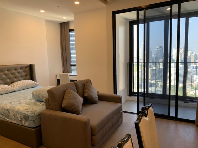 P-128294 Panoramic City Views! Ashton Chula-Silom 1 Bed 28K Near Samyan MRT Line Id @easythaihome 085-592-2897