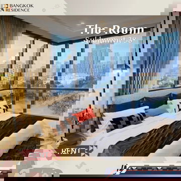 ห้องใหม่ ไม่เคยปล่อยเช่า✨The Room Sukhumvit 38 ใกล้ BTS ทองหล่อ