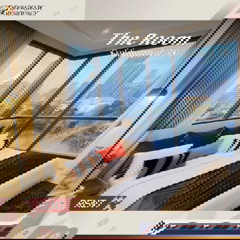 รูป  ห้องใหม่ ไม่เคยปล่อยเช่า✨The Room Sukhumvit 38 ใกล้ BTS ทองหล่อ  - รูปที่ 1/9