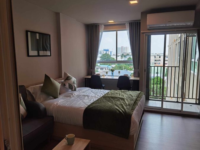 Cheapest in the project! ‼️ For Rent 🔥 D Condo Panaa, beautiful corner unit, fully furnished📍