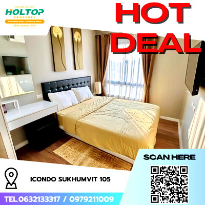 คอนโดให้เช่า : #R9135  🎉 020269 ให้เช่าคอนโด iCondo Sukhumvit 105 