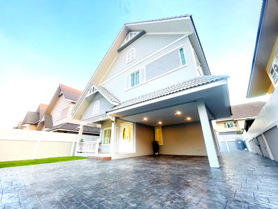 บ้านเดี่ยว ถนนพุทธมณฑล สาย 3 : [ขาย] บ้านเดี่ยวหรู หลังใหญ่ สไตล์อังกฤษ บริติชพาร์ค ทวีวัฒนา ใกล้ ตลาดเวิลด์มาร์เก็ต และ สนามหลวง 2