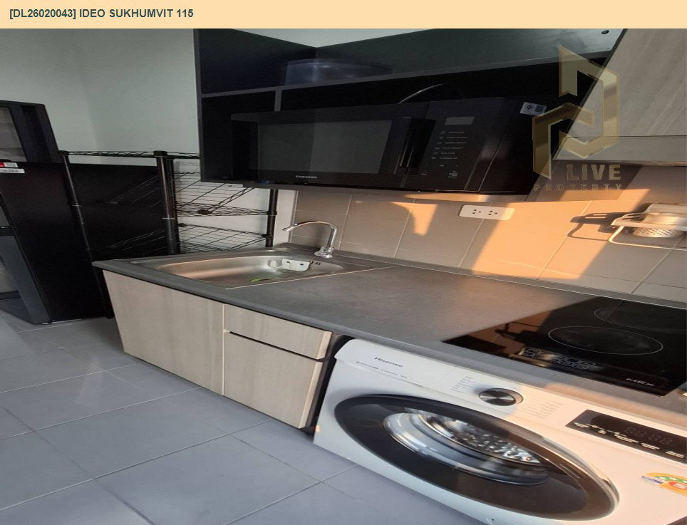 รูป DL26020043 ให้เช่าคอนโด ไอดีโอ สุขุมวิท 115 (IDEO Sukhumvit 115 ) ใกล้ BTS ปู่เจ้า พร้อมเข้าอยู่ โทรด่วน 0653619502 LineID @952jdxxk - รูปที่ 15/17