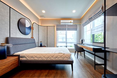 เช่าบ้านเดี่ยว บางพลี สมุทรปราการ : 🟩🟨🟧HSP0041-01 บ้านเดี่ยว มัณฑนา บางนา กม.15 📌LINE : @481kipxm🟩🟨🟧