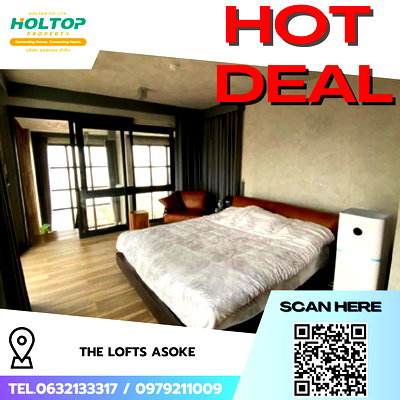 คอนโดให้เช่า : #R9154 🎉 030269 ให้เช่าคอนโด The Lofts Asoke